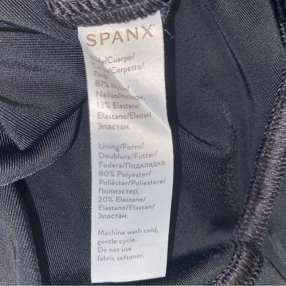 SPANX Black Iridescent Leggings - Picture 8 of 11